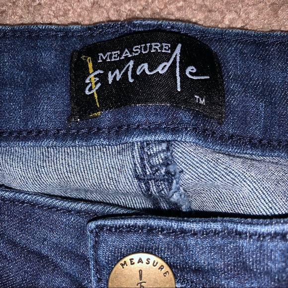 Measure And Made Straight Jean Dark Wash Jeans Size 8 Fit 3 New With Tags - Picture 11 of 16